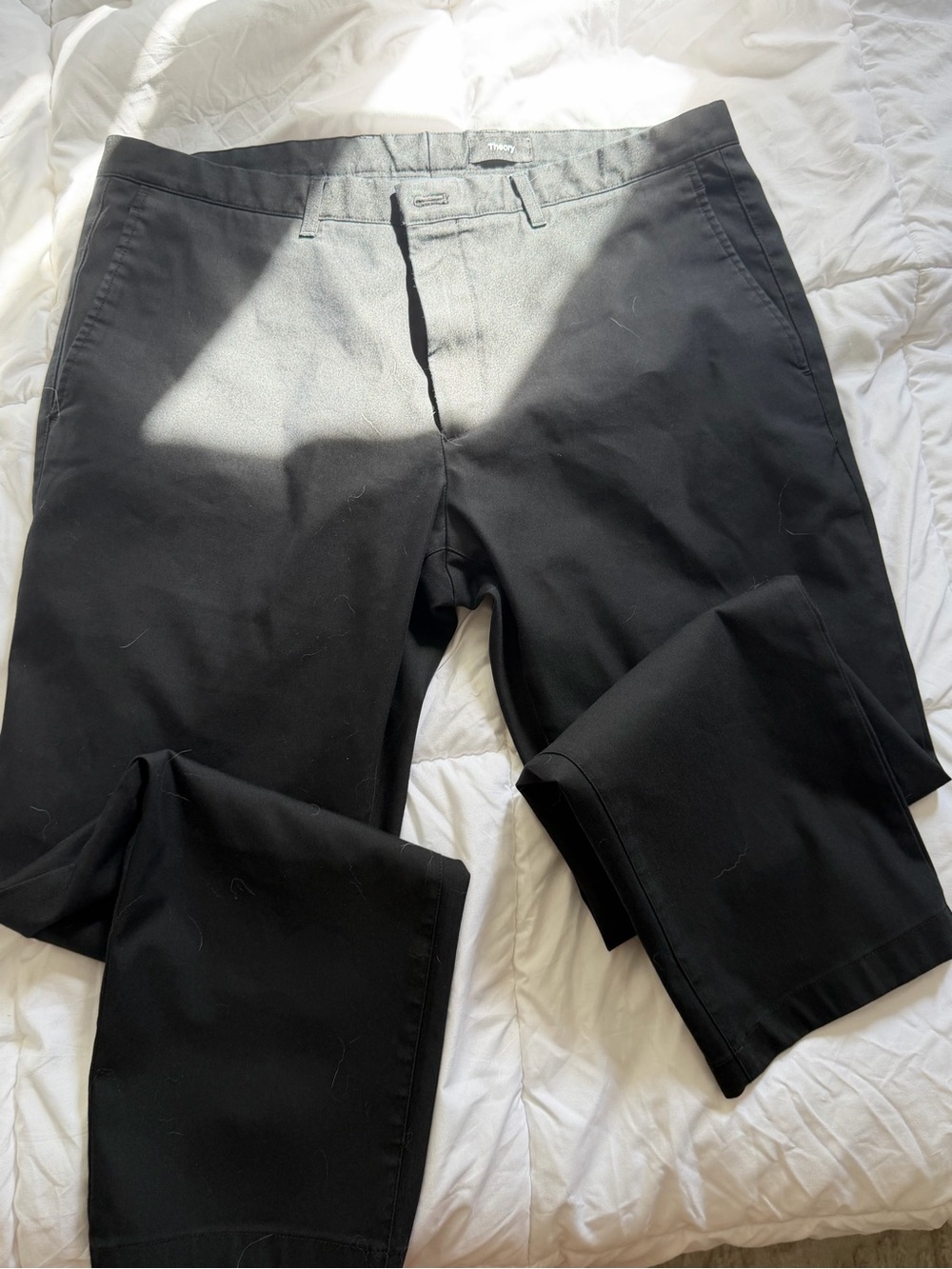 Theory Black Men's Chinos - Modern Straight Leg